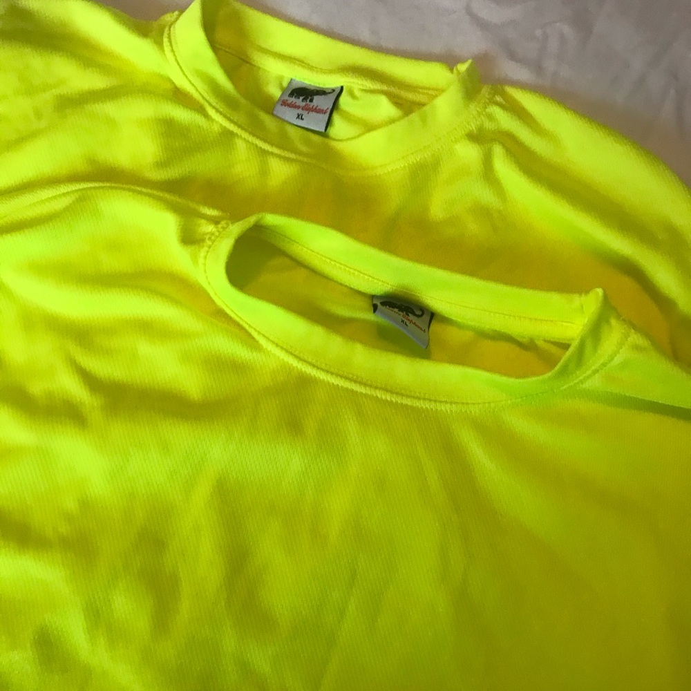 Dry Fit long sleeve lime yellow XL